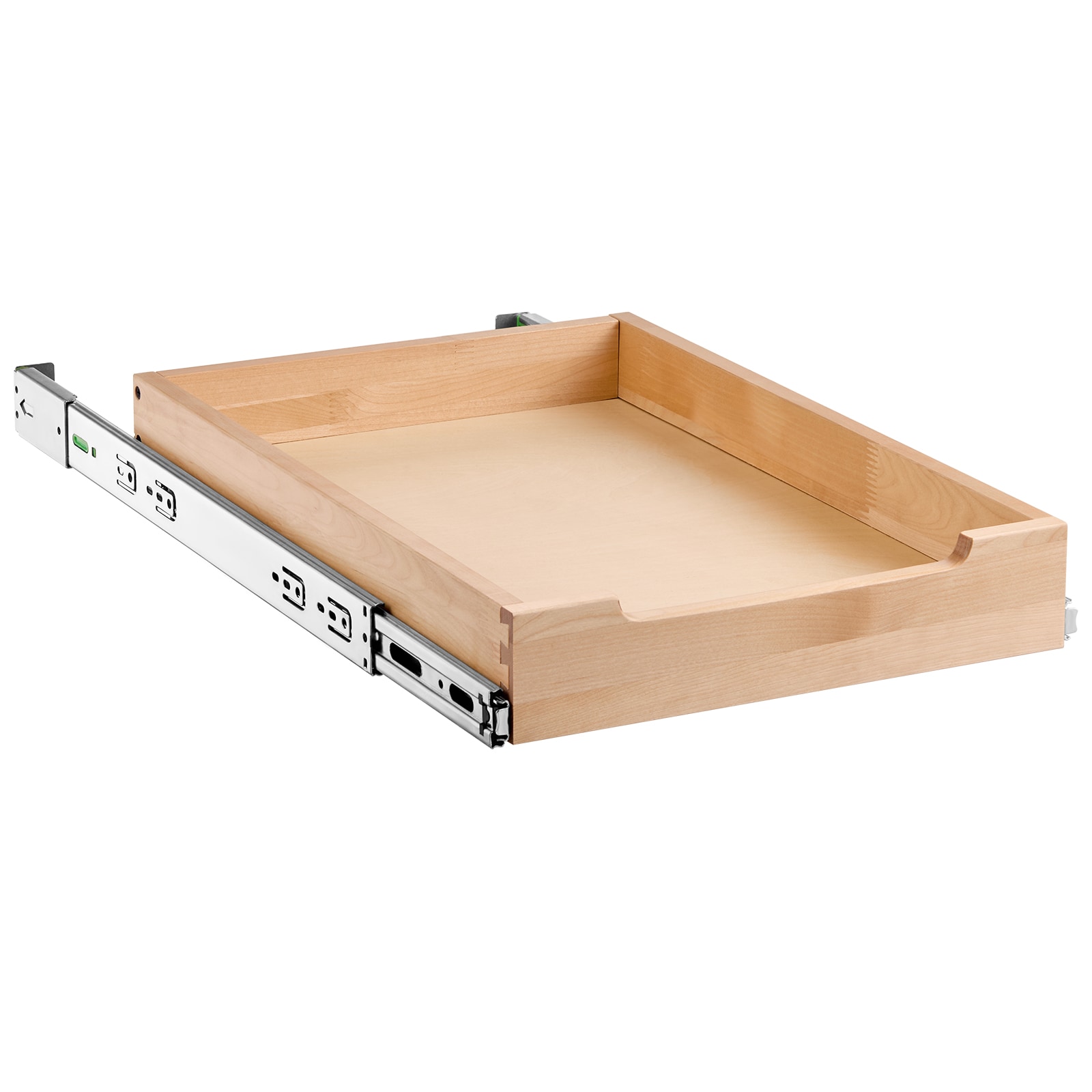 Pull Out Cabinet Organizer Soft Close Slide Out Shelf Wood Drawer 17"W X 21"D_voghion.com